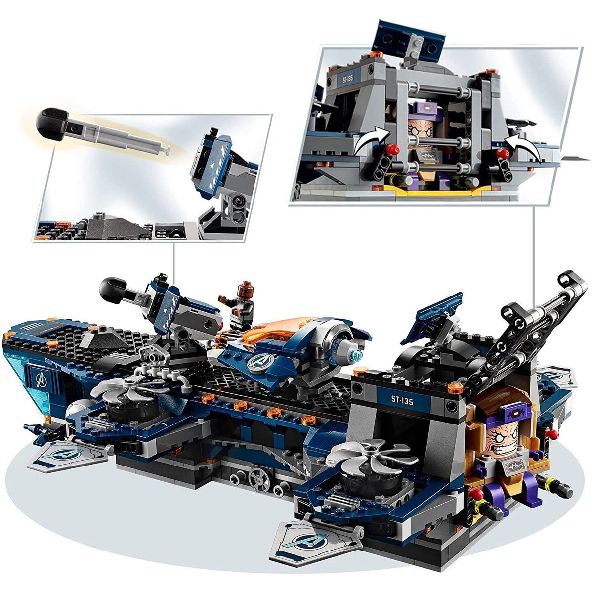 Nick Fury 76153 Lego Set MARVEL AVENGERS HELICARRIER 76153 – Brick