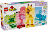 LEGO® DUPLO® Animal Building Game - Mix and Match Learning Toy for Toddlers with 8 Animal Figure Options - Educational Toy Designed to Develop Fine Motor Skills - Gift Idea for Kids Ages 3+ - 10472