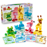 LEGO® DUPLO® Animal Building Game - Mix and Match Learning Toy for Toddlers with 8 Animal Figure Options - Educational Toy Designed to Develop Fine Motor Skills - Gift Idea for Kids Ages 3+ - 10472