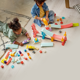 LEGO® DUPLO® 3 in 1 Creative Ramps with Vehicles for Ages 3+ - Preschool Learning and Educational Toy – Racetrack Building Set with 2 Cars, Trophy, and More - Gift Idea for Girls and Boys - 10478