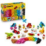 LEGO® Classic Creative Colorful Bricks - Open-Ended STEM Developmental Building Toy for Kids - Construct Vehicles, Animals, Food, a Guitar and More - Gift for Boys and Girls Ages 5+ - 11045