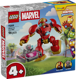 LEGO® ? Marvel Iron Man and His Awesome Friends Ultron vs. Iron Man - Super Hero Building Toy - Small Gift for Kids, Boys and Girls Ages 4+ - 2 Minifigures, Mech and Flying Vehicle - 11209