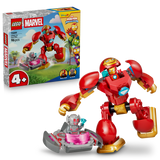 LEGO® ? Marvel Iron Man and His Awesome Friends Ultron vs. Iron Man - Super Hero Building Toy - Small Gift for Kids, Boys and Girls Ages 4+ - 2 Minifigures, Mech and Flying Vehicle - 11209