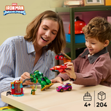 LEGO® ? Marvel Iron Man and His Awesome Friends Loki vs. Team Iron Man Building Toy - Super Hero Action Set with a Mech, Jet, Car and 4 Minifigures - Gift for Boys, Girls and Kids Ages 4+ - 11211