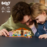LEGO® Bluey School with Rusty and Bluey - Pretend Play Toy for Girls and Boys Ages 4+ - Building Set with Mini Kitchen, Café and Baby Hospital - 2 Minifigures - Gift for Kids - 11221