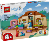 LEGO® Bluey School with Rusty and Bluey - Pretend Play Toy for Girls and Boys Ages 4+ - Building Set with Mini Kitchen, Café and Baby Hospital - 2 Minifigures - Gift for Kids - 11221