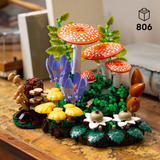LEGO® Botanicals Woodland Mushrooms - Building Set for Adults - Mushroom Decor - Nature Gift Idea for Women, Men and Plant Lovers - Includes a LEGO Toadstool and Flowers - Fall Craft Activity - 11505