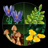 LEGO® Botanicals Woodland Mushrooms - Building Set for Adults - Mushroom Decor - Nature Gift Idea for Women, Men and Plant Lovers - Includes a LEGO Toadstool and Flowers - Fall Craft Activity - 11505