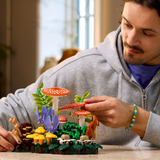 LEGO® Botanicals Woodland Mushrooms - Building Set for Adults - Mushroom Decor - Nature Gift Idea for Women, Men and Plant Lovers - Includes a LEGO Toadstool and Flowers - Fall Craft Activity - 11505