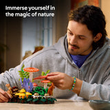 LEGO® Botanicals Woodland Mushrooms - Artificial Plants Set for Adults - incl. a Toadstool & Faux Flowers for Living Room or Bedroom Decor - DIY Gift Idea- 806 Pcs - 11505