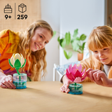 LEGO® Botanicals Water Lilies - Building Set for Kids - Floral Gift for Girls and Boys - Flower Decor - Includes 2 Water Lilies and Transparent Vases - 11511