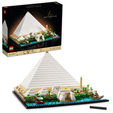 LEGO® Architecture Landmarks Collection: Great Pyramid of Giza 21058 Building Kit; Collectible Display Model for Adults; Fun Gift for Lovers of History, Ancient Buildings and Travel (1,476 Pieces)