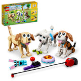LEGO® Creator Adorable Dogs 31137 Building Toy Set Including Beagle, Poodle, Pug, Schnauzer, Dachshund, Husky and Labrador Models; Gift for Dog-Lovers and Kids Aged 7+ Who Enjoy Imaginative Play (475 Pieces)