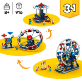 LEGO® Creator 3 in 1 Iconic Ferris Wheel Building Toy for Kids - Construct a Ferris Wheel, UFO Ride or Carousel - Pretend Play Carnival - Gift Idea for Boys and Girls Ages 8+ - 31389