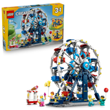 LEGO® Creator 3 in 1 Iconic Ferris Wheel Building Toy for Kids - Construct a Ferris Wheel, UFO Ride or Carousel - Pretend Play Carnival - Gift Idea for Boys and Girls Ages 8+ - 31389