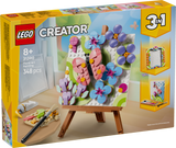 LEGO® Creator 3 in 1 Floral Art Decor Painting Toy - Building Set for Creative Kids - Construct a Painting, Picture Frame or Flamingo Sketch - Gift Idea for Girls and Boys Ages 8+ - 31390