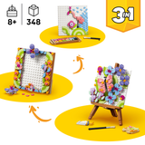 LEGO® Creator 3 in 1 Floral Art Decor Painting Toy - Building Set for Creative Kids - Construct a Painting, Picture Frame or Flamingo Sketch - Gift Idea for Girls and Boys Ages 8+ - 31390