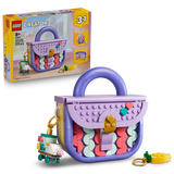 LEGO® Creator 3 in 1 Art Fashion Bag with Storage - Building Toy for Kids - Fashion Design Kit with 3 Construction Options - Purse, Suitcase or Storage Box - Gift Idea for Girls and Boy Ages 8+ - 31391