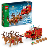 LEGO® Santa’s Sleigh Toy Building Set for Kids with Minifigure and Reindeer Figures, Christmas Gift for Boys and Girls, Stocking Stuffer, Holiday Decor 40499