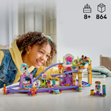 LEGO® Friends Mermaid Roller Coaster Ride - Building Toy for Kids Ages 8+ - Pretend Play Set with 5 Minidolls, Bubble Tea Stand, Shell Stage and Pool - Gift Idea for Girls and Boys - 42703
