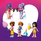 LEGO® Friends Mermaid Roller Coaster Ride - Building Toy for Kids Ages 8+ - Pretend Play Set with 5 Minidolls, Bubble Tea Stand, Shell Stage and Pool - Gift Idea for Girls and Boys - 42703
