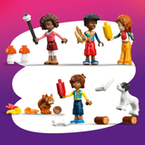 LEGO® Friends Cozy Fall Forest Cabin Building Toy for Kids Ages 9+ - Pretend Play Dollhouse Kit with 4 Minidolls, a Dog and Squirrel - Gift Idea for Girls and Boys - 42705