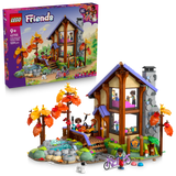 LEGO® Friends Cozy Fall Forest Cabin Building Toy for Kids Ages 9+ - Pretend Play Dollhouse Kit with 4 Minidolls, a Dog and Squirrel - Gift Idea for Girls and Boys - 42705