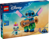LEGO® | Disney Stitch & Scrump - Building Set for Play and Display - Posable Stitch Toy and Scrump ‘Plushie’ for Office or Bedroom Decoration - Gift-Giving Idea for Girls and Boys Ages 9+ - 43296