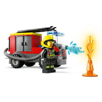 CITY FIRE STATION AND FIRE TRUCK - 60375