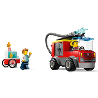 CITY FIRE STATION AND FIRE TRUCK - 60375