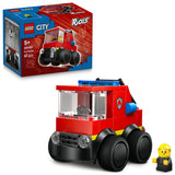 LEGO® City Rides – Fire Truck - Mini Car Toy Building Kit with a Rides Firefighter Junior Minifigure - Emergency Vehicle Toy for Kids, Boys and Girls Ages 5+ - Small Gift Idea for Birthdays - 60482