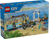 LEGO® City Classic Beach Streetcar - Toy Building Set for Kids Who Love Trolleys and Model Train Kits - 5 Minifigures and Animal Figures for Pretend Play - Gift Idea for Boys and Girls Ages 7+ - 60506