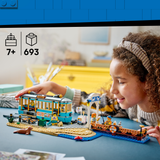 LEGO® City Classic Beach Streetcar - Toy Building Set for Kids Who Love Trolleys and Model Train Kits - 5 Minifigures and Animal Figures for Pretend Play - Gift Idea for Boys and Girls Ages 7+ - 60506