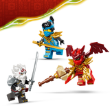 LEGO® NINJAGO® Zilvar and Grimtak the Dragon Beast - Pretend Play Building Toy for Kids - Dragon Action Figure with 3 Minifigures - Creative Gift Idea for Boys and Girls Ages 7+ - 71863