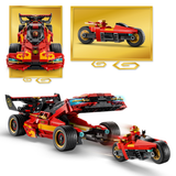 LEGO® NINJAGO® X-1 Ninja Charger 15th Anniversary - Pretend Play Building Set for Kids - TV Show Decor and Collectible Merch for Display - Nostalgic Gift Idea for Teen Boys and Girls Ages 14+ - 71867