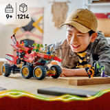 LEGO® NINJAGO® Land Bounty - Pretend Play Building Toy for Kids Ages 9+ - 3 Vehicles and 6 Minifigures - Includes a Motorcycle, Off-Road Buggy and Ship - Gift Idea for Boys and Girls - 71869