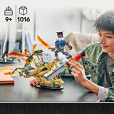 LEGO® NINJAGO® Battle at the Dragon’s Blade Building Set for Kids Ages 9+ - Display Model for a Bedroom - Collectible Merch with Mech and Dragon Action Figures - Gift Idea for Boys and Girls - 71871