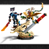 LEGO® NINJAGO® Battle at the Dragon’s Blade Building Set for Kids Ages 9+ - Display Model for a Bedroom - Collectible Merch with Mech and Dragon Action Figures - Gift Idea for Boys and Girls - 71871