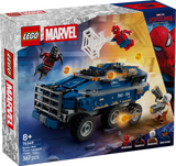 LEGO® Marvel Spider-Man Prison Transport Chase - Super Hero Building Toy with 4 Minifigures - Vehicle for Boys and Girls - Gift for Kids Ages 8+ and Fans of Spider-Man: Brand New Day - 76349