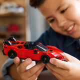 LEGO® Speed Champions Ferrari SF90 XX Stradale Sports Car Toy - Model Car Kit with 1 Driver Minifigure - Ferrari Merch - Building Set for Kids ages 9+ - Gift Idea for Boys, Girls and Car Lovers - 77254