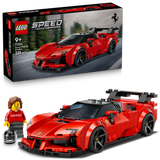LEGO® Speed Champions Ferrari SF90 XX Stradale Sports Car Toy - Model Car Kit with 1 Driver Minifigure - Ferrari Merch - Building Set for Kids ages 9+ - Gift Idea for Boys, Girls and Car Lovers - 77254