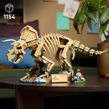 LEGO® Jurassic World Dinosaur Fossils: Triceratops - Posable Dinosaur Building Set - Jurassic Park Merch with a Minifigure - Skeleton Figure Kit for Adults - Gift Idea for Ages 18+ - 77985