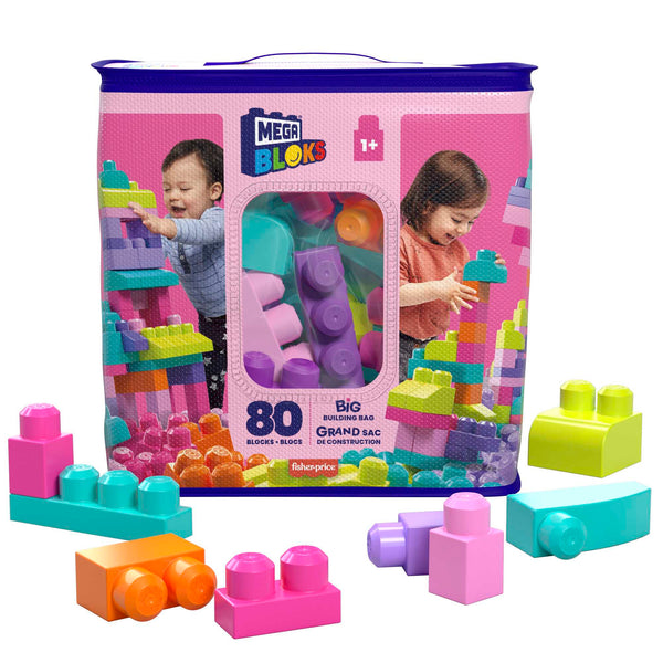 MEGA BLOKS FIRST BUILDERS BIG BUILDING BAG 80PCS  [DCH62]