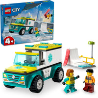 CITY EMERGENCY AMBULANCE AND SNOWBOARDER - 60403