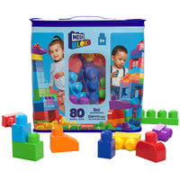 MEGA BLOKS FIRST BUILDERS BIG BUILDING BAG 80PCS  [DCH63]