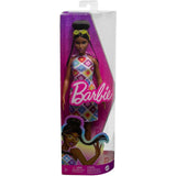 BARBIE FASHIONISTAS DOLL - WITH BUN & CROCHET HALTER DRESS  [HJT07]