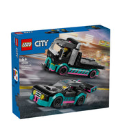 CITY RACE CAR AND CAR CARRIER TRUCK - 60406