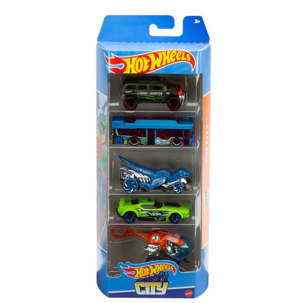 HOT WHEELS 5 PACK ASSORTED - CITY [1806]