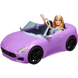 BARBIE CONVERTIBLE CAR WITH DOLL  [HBY29]