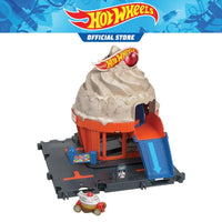 HOT WHEELS CITY DOWNTOWN TRACK SET - ICE CREAM SWIRL  [HDR24/HKX38]